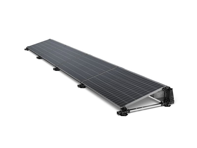 Solar Panel Roof Mounts for All Roof Types 3 Flat-Roof South Ballasted Solar Panel Mounts